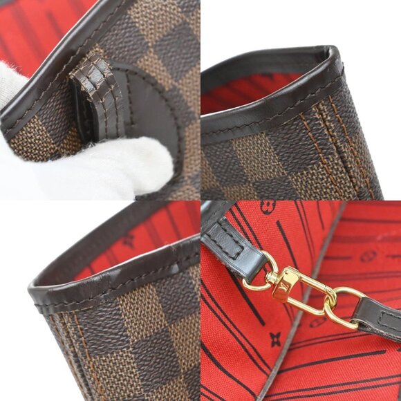 LOUIS VUITTON Neverfull MM Shoulder Bag Damier Ebene BN U.S.A. N51105 40KB322 - Picture 9 of 16